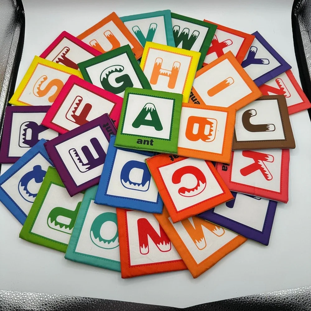 Teytoy Baby Soft Alphabet Flash Cards 26-Piece ABC Learning Set for‎ Toddlers